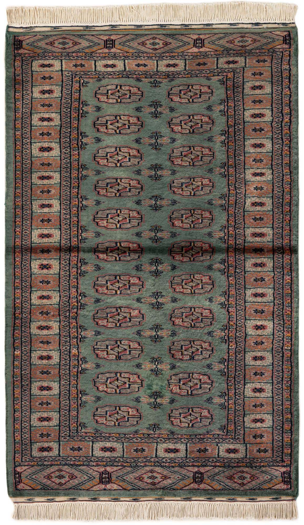 3' 1 x 5' 1 Hand Knotted Bokhara Wool Rug