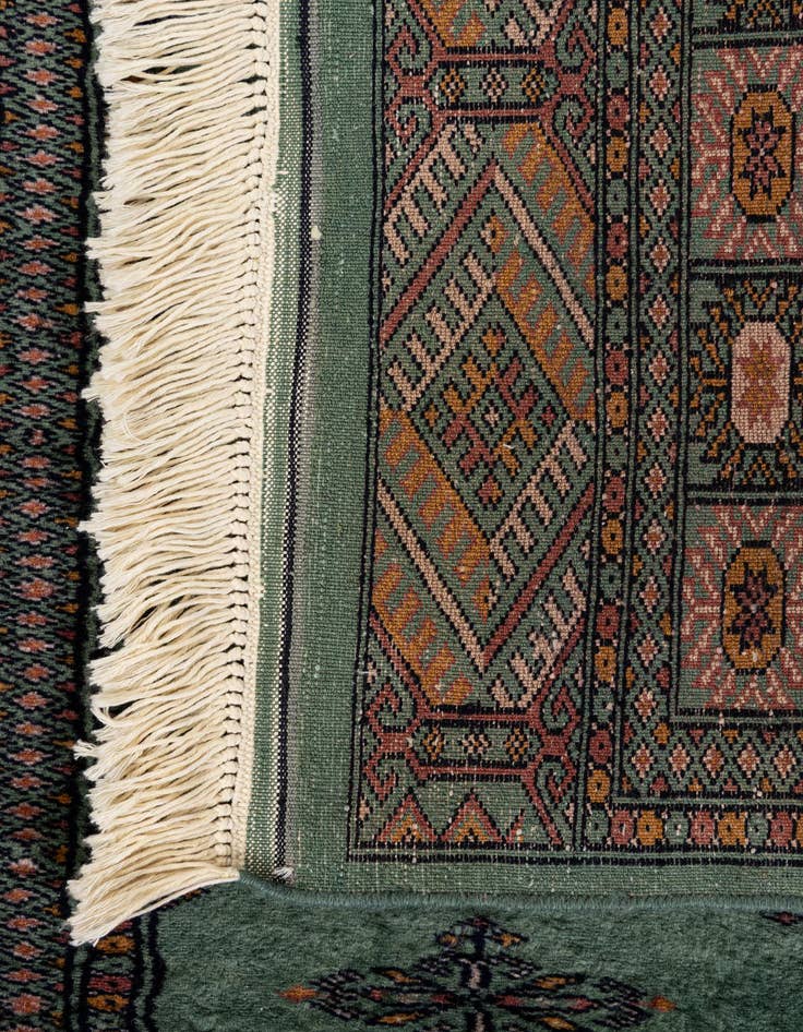 Detail image of 3' 1 x 5' 1  Hand Knotted Bokhara Wool Rug