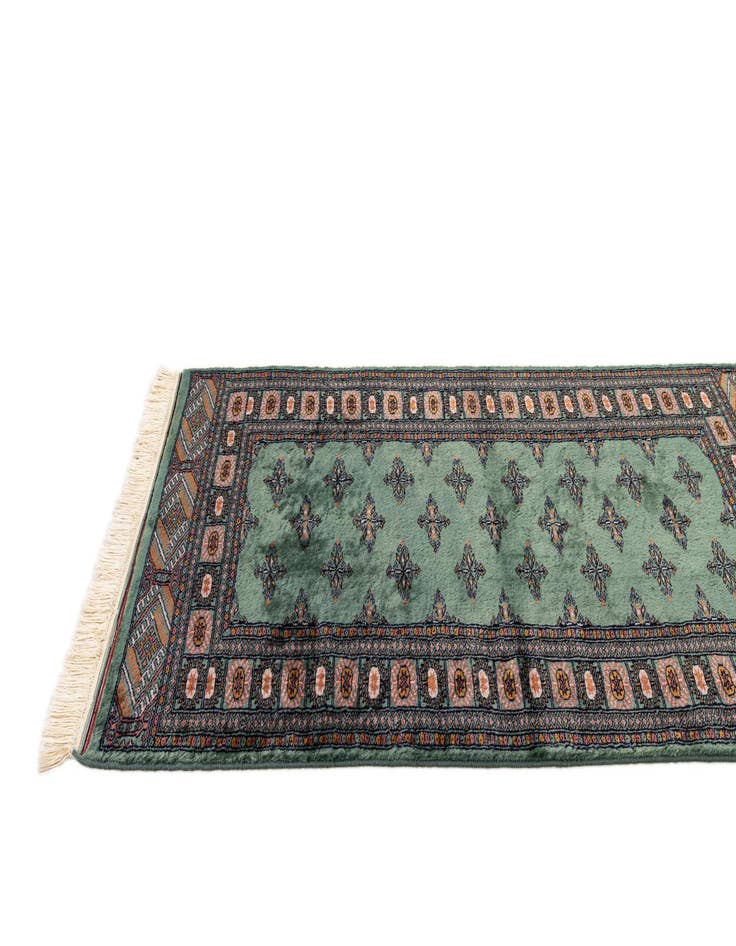 Detail image of 3' 1 x 5' 1  Hand Knotted Bokhara Wool Rug