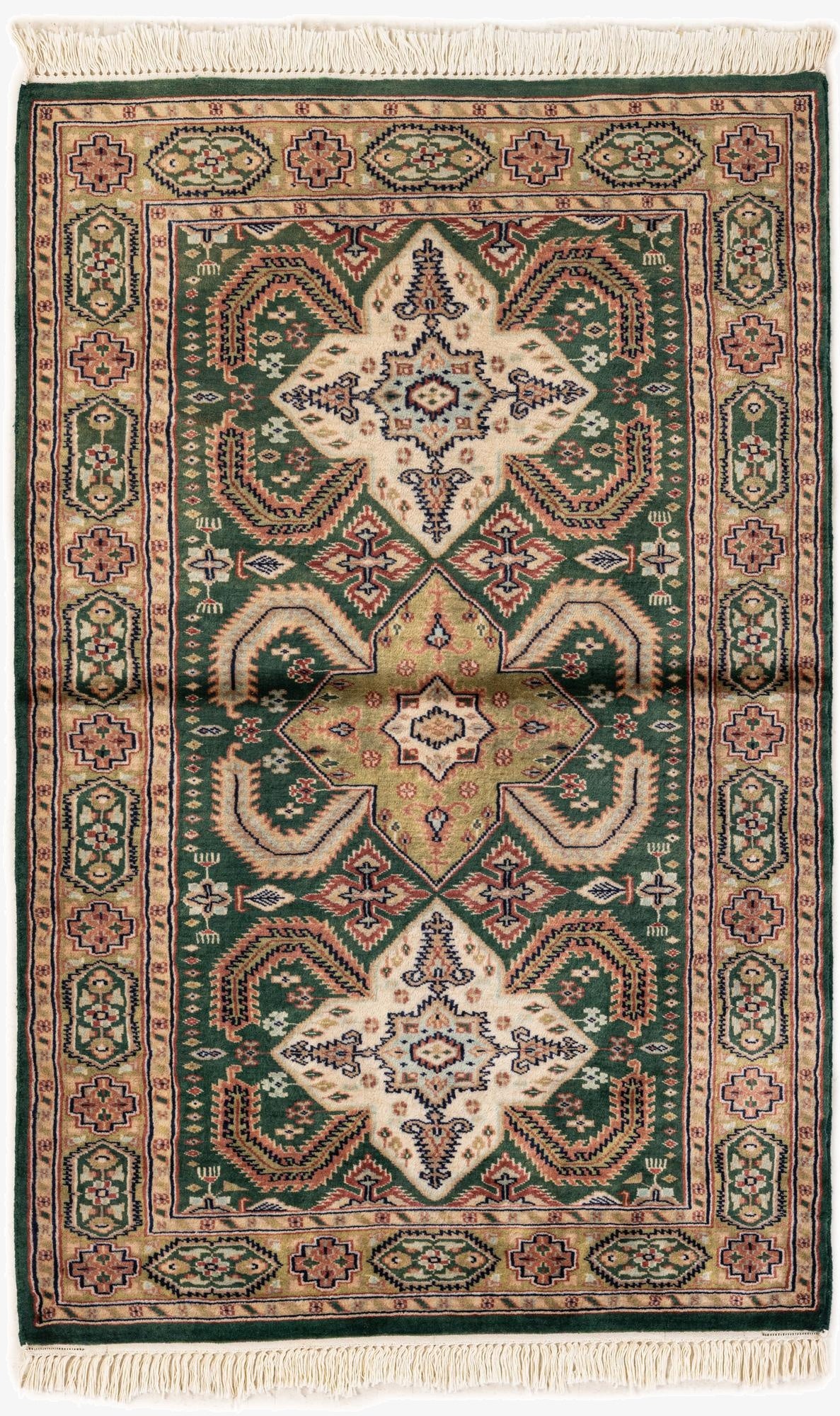 3' 3 x 5' 1  Hand Knotted Bokhara Rug