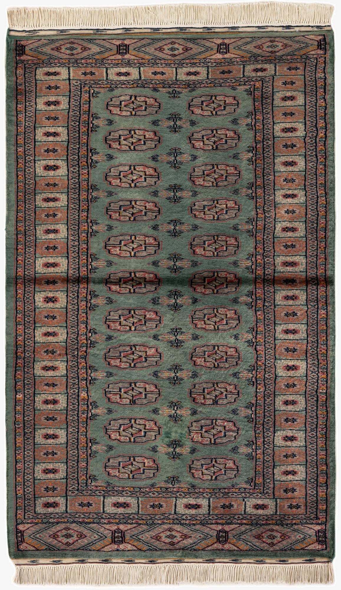 3' 1 x 5' 1  Hand Knotted Bokhara Wool Rug