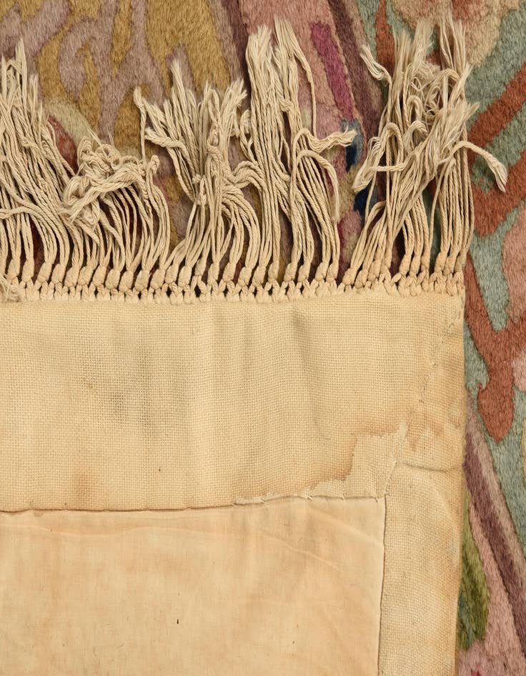 Detail image of 8' 2 x 11' 8 Hand Knotted Carved Pekin Wool Rug