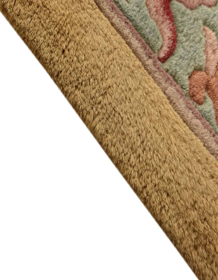 Detail image of 8' 2 x 11' 8 Hand Knotted Carved Pekin Wool Rug