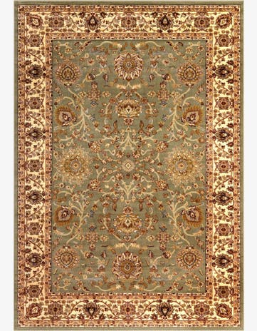 Light Green Classic Agra Rug
