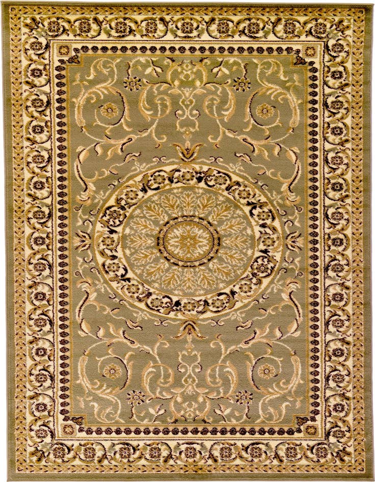 Detail image of 5' 3 x 8' Classic Aubusson Rug