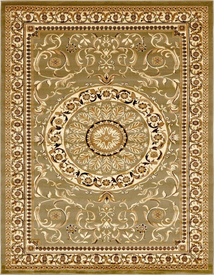 Detail image of 7' 10 x 11' Classic Aubusson Rug
