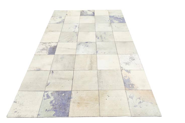 Detail image of 5' x 7' 9 Cowhide Leather Rug
