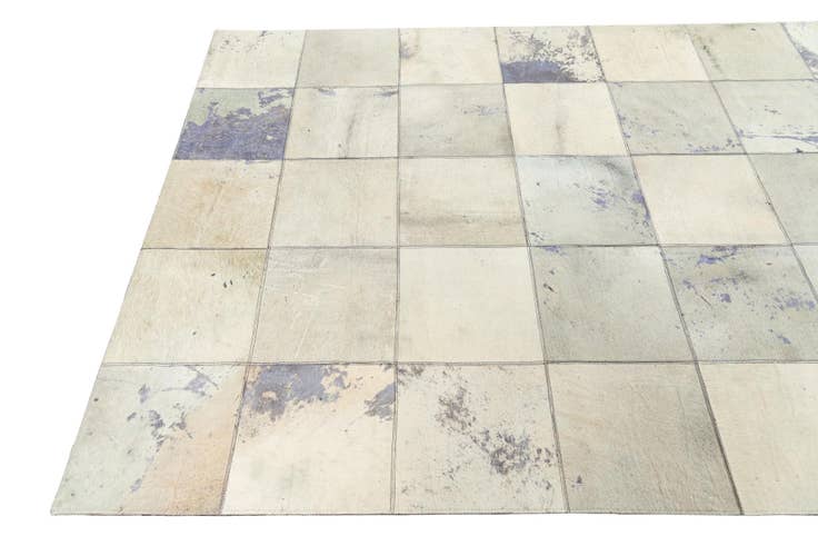 Detail image of 5' x 7' 9 Cowhide Leather Rug