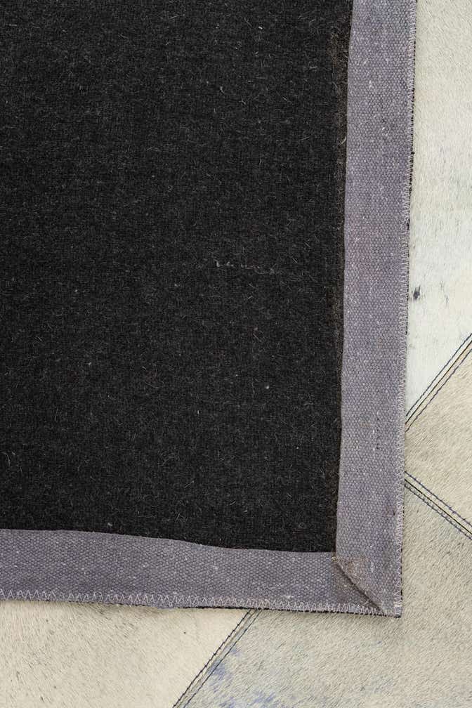 5' x 7' 9 Cowhide Leather Rug