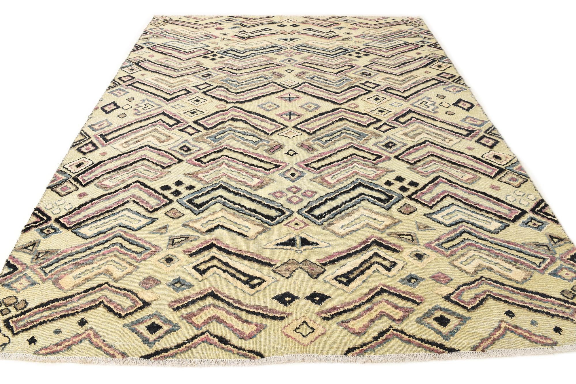 8' 1 x 10' 2 Hand Knotted Darya Wool Rug