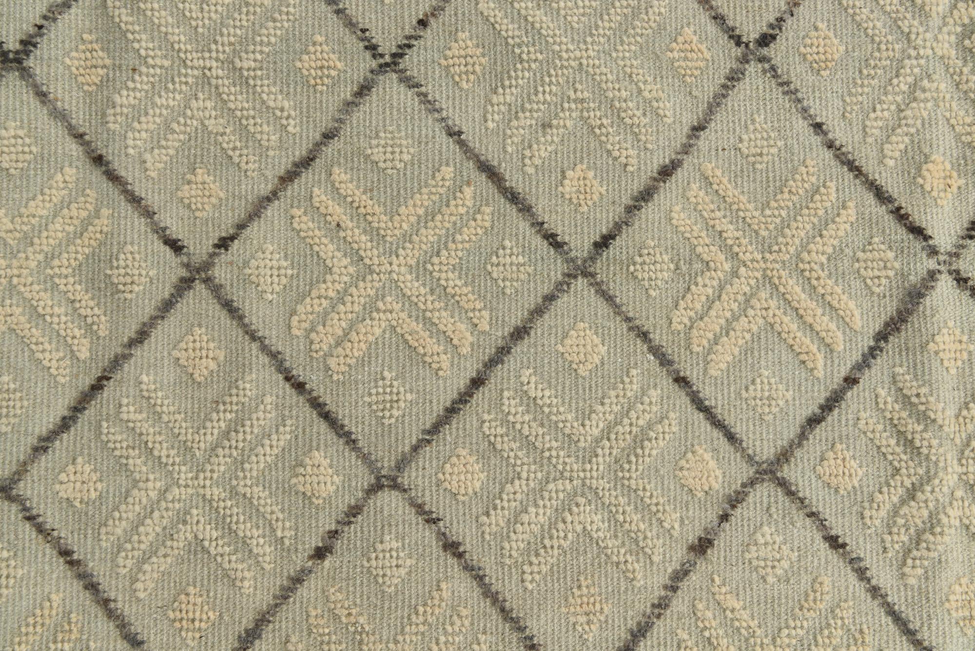 8' 9 x 12' 7 Hand Knotted Darya Wool Rug