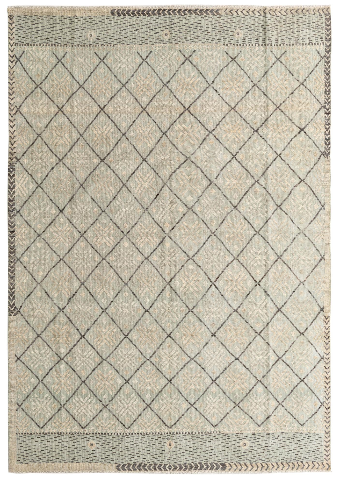 8' 9 x 12' 7 Hand Knotted Darya Wool Rug