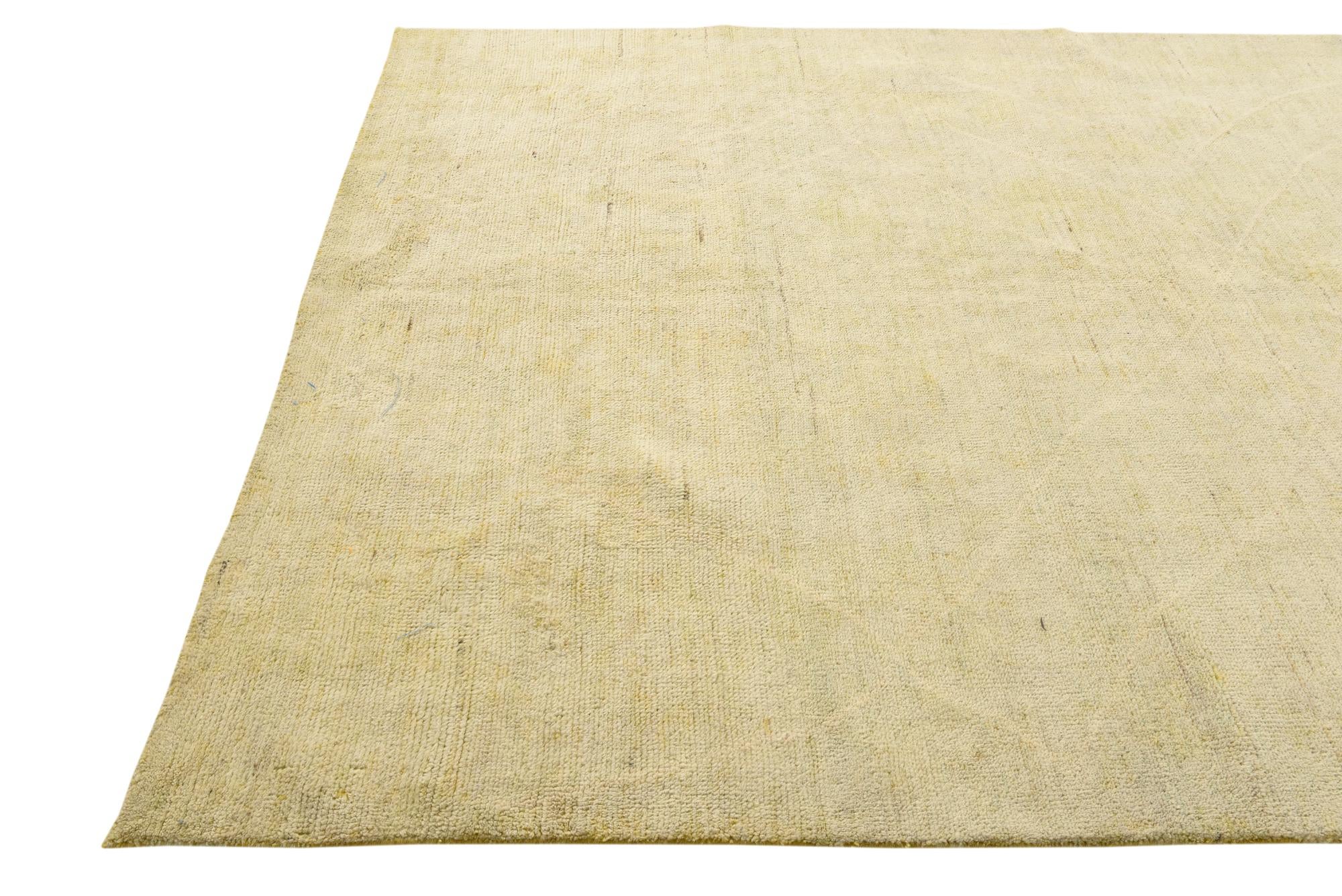 6' 4 x 9' 6 Hand Knotted Darya Wool Rug