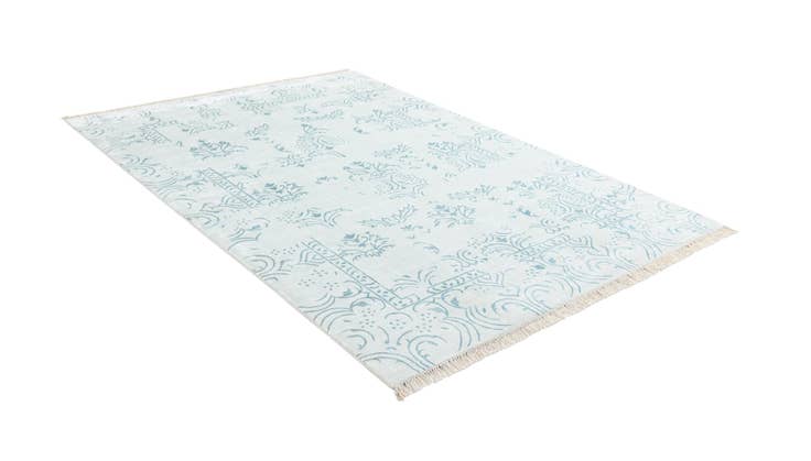 Detail image of 5' 7 x 8' Hand Knotted Darya Wool Rug