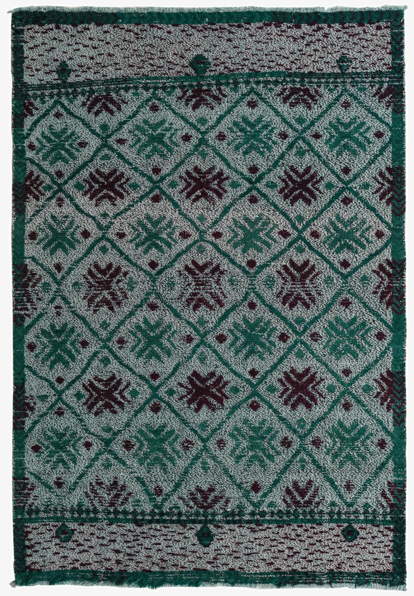 5' x 7' 1  Hand Knotted Darya Wool Rug