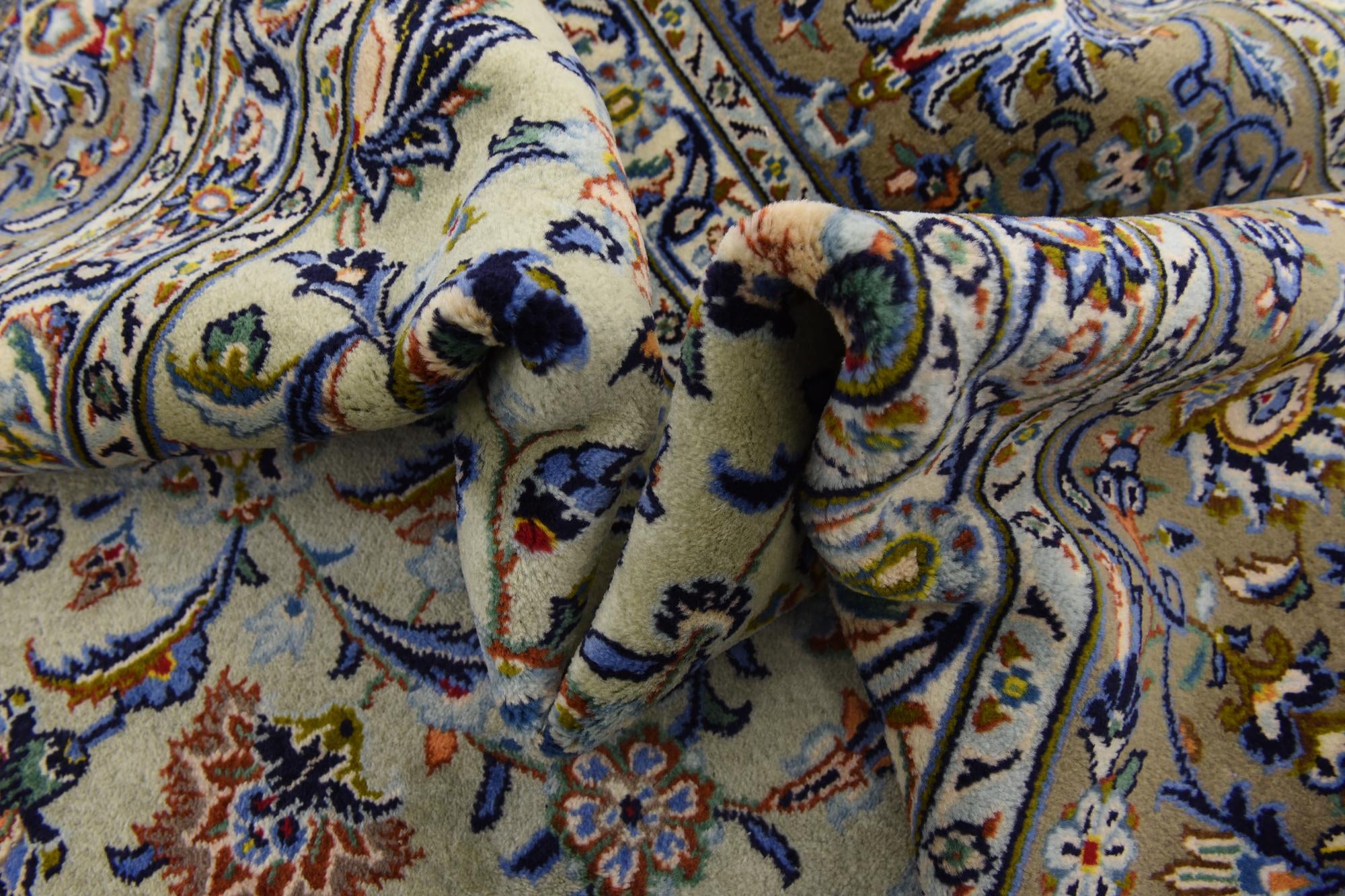 310cm x 425cm anudado a mano Kashan Alfombra Persa Lana