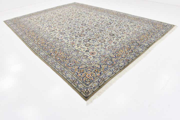 310cm x 425cm anudado a mano Kashan Alfombra Persa Lana