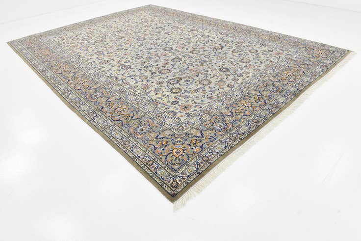 Detail image of 310cm x 425cm anudado a mano Kashan Alfombra Persa Lana