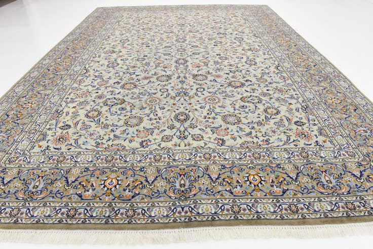 Detail image of 310cm x 425cm anudado a mano Kashan Alfombra Persa Lana