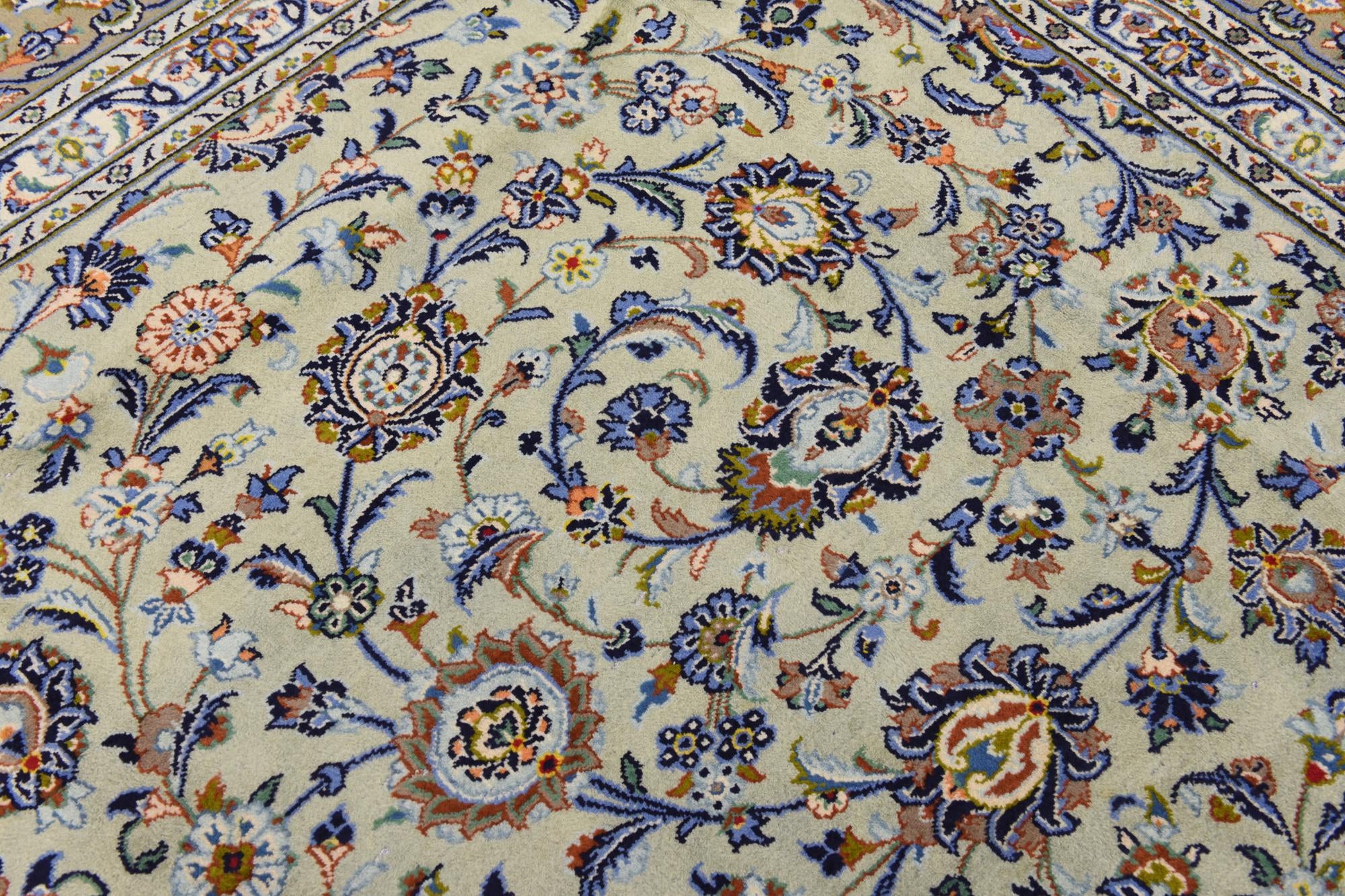 310cm x 425cm anudado a mano Kashan Alfombra Persa Lana