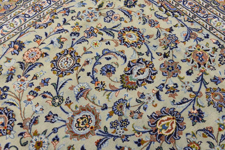 Detail image of 310cm x 425cm anudado a mano Kashan Alfombra Persa Lana