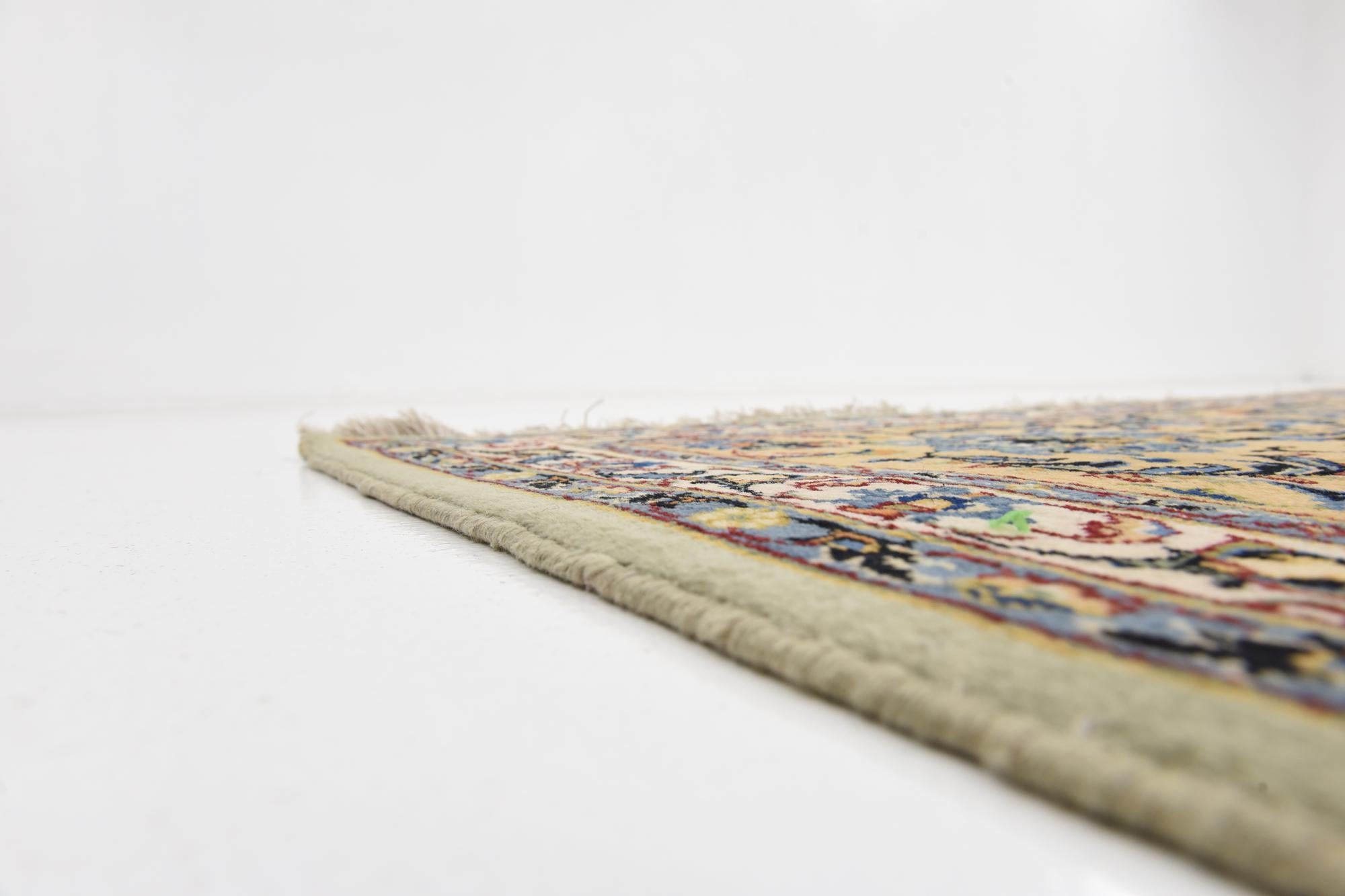 9' 10 x 13' 9 Hand Knotted Kashan Persian Wool Rug