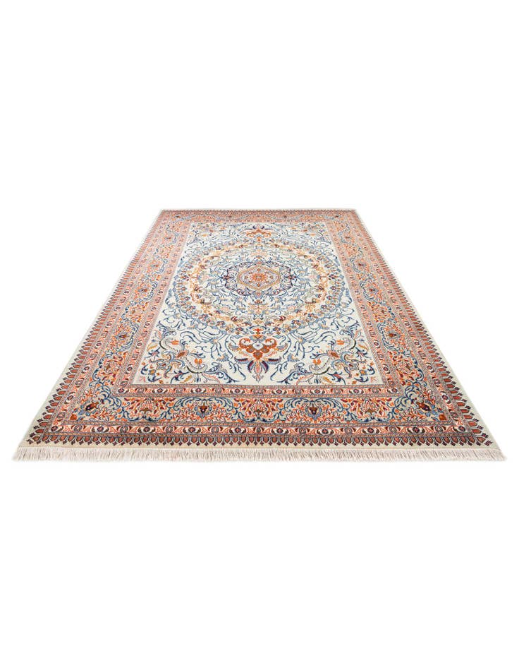 Detail image of 6' 6 x 9' 9 Hand Knotted Kashan Persian Rug