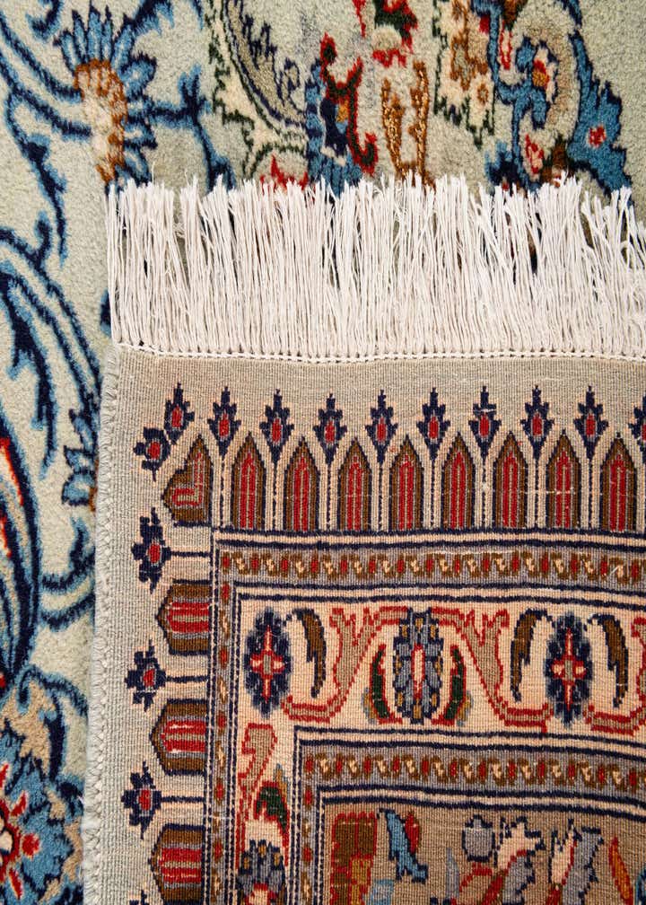6' 6 x 9' 9 Hand Knotted Kashan Persian Rug
