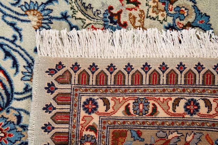 6' 6 x 9' 9 Hand Knotted Kashan Persian Rug