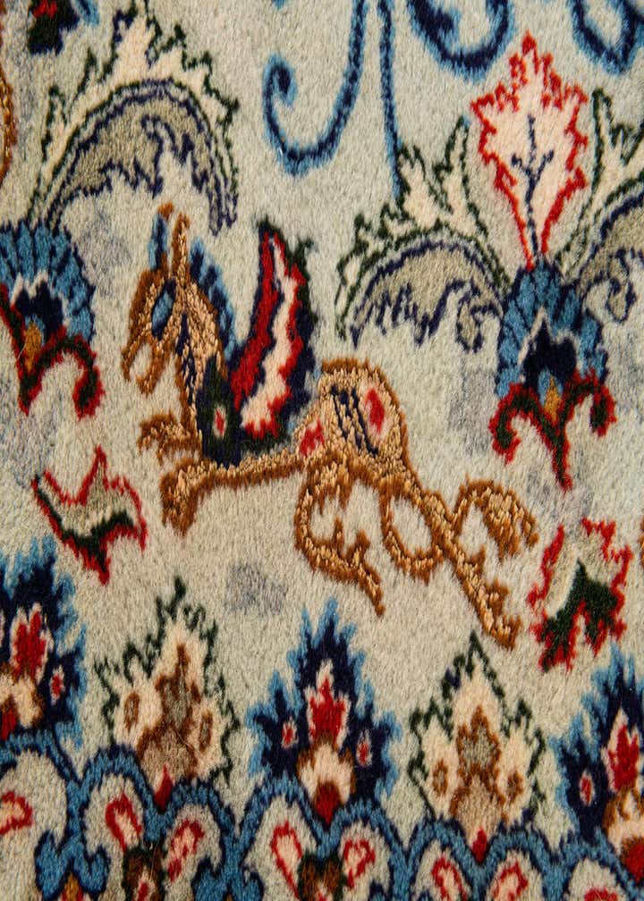 6' 6 x 9' 9 Hand Knotted Kashan Persian Rug