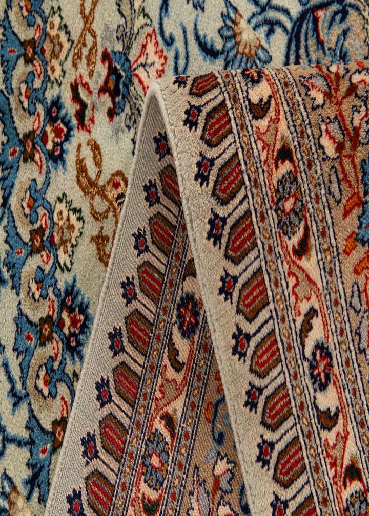 6' 6 x 9' 9 Hand Knotted Kashan Persian Rug
