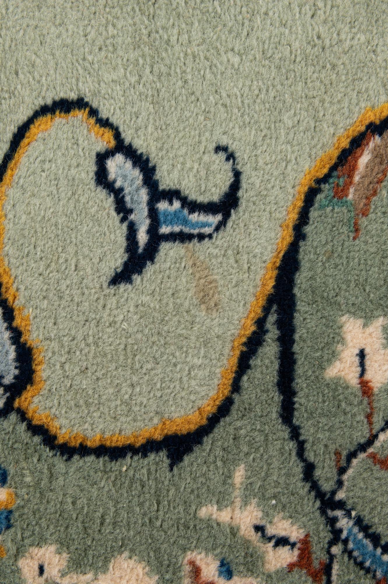 8' 10 x 11' 10 Hand Knotted Kashan Persian Wool Rug