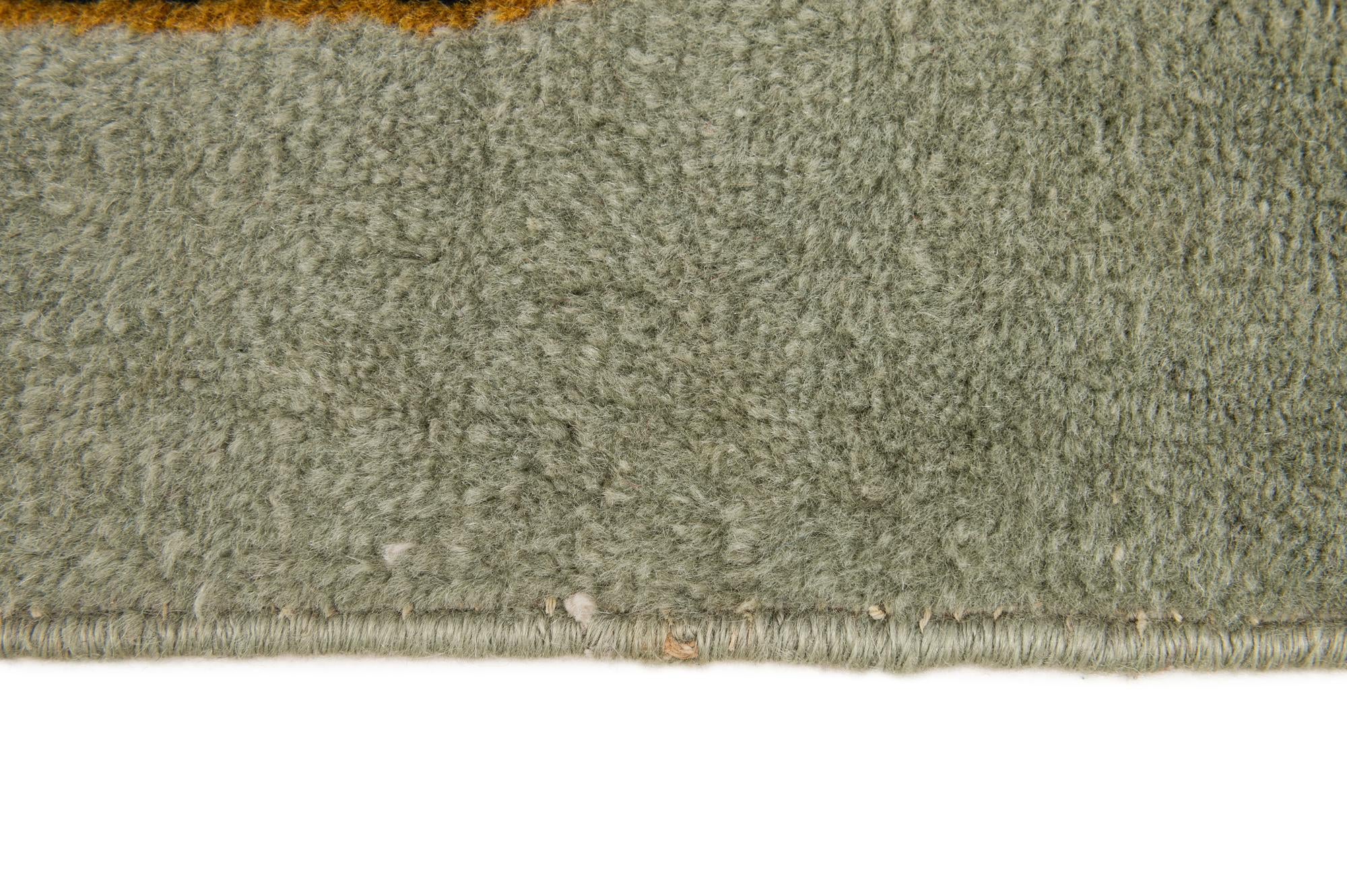 8' 10 x 11' 10 Hand Knotted Kashan Persian Wool Rug