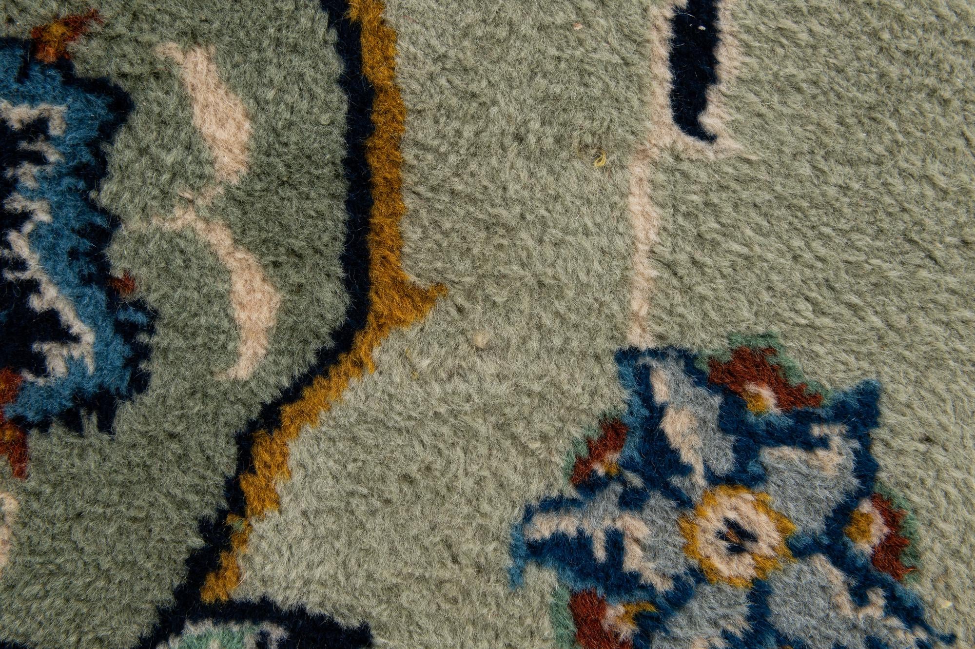 8' 10 x 11' 10 Hand Knotted Kashan Persian Wool Rug