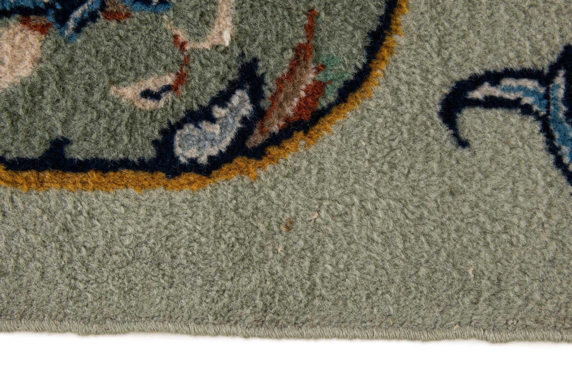 8' 10 x 11' 10 Hand Knotted Kashan Persian Wool Rug