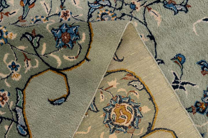 8' 10 x 11' 10 Hand Knotted Kashan Persian Wool Rug