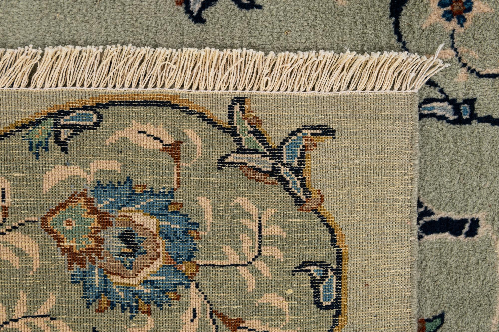 8' 10 x 11' 10 Hand Knotted Kashan Persian Wool Rug