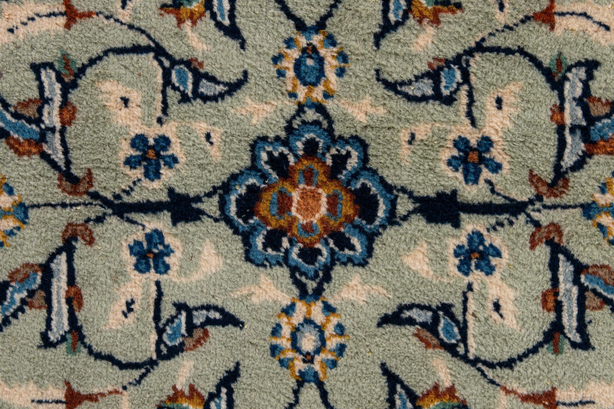 8' 10 x 11' 10 Hand Knotted Kashan Persian Wool Rug