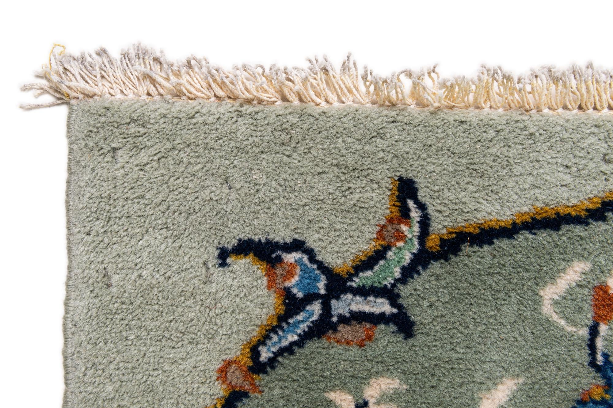 8' 10 x 11' 10 Hand Knotted Kashan Persian Wool Rug
