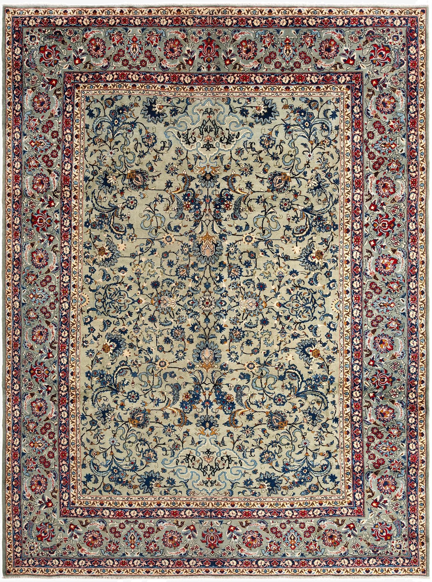 10' 1 x 13' 3 Kashan Wool Rug