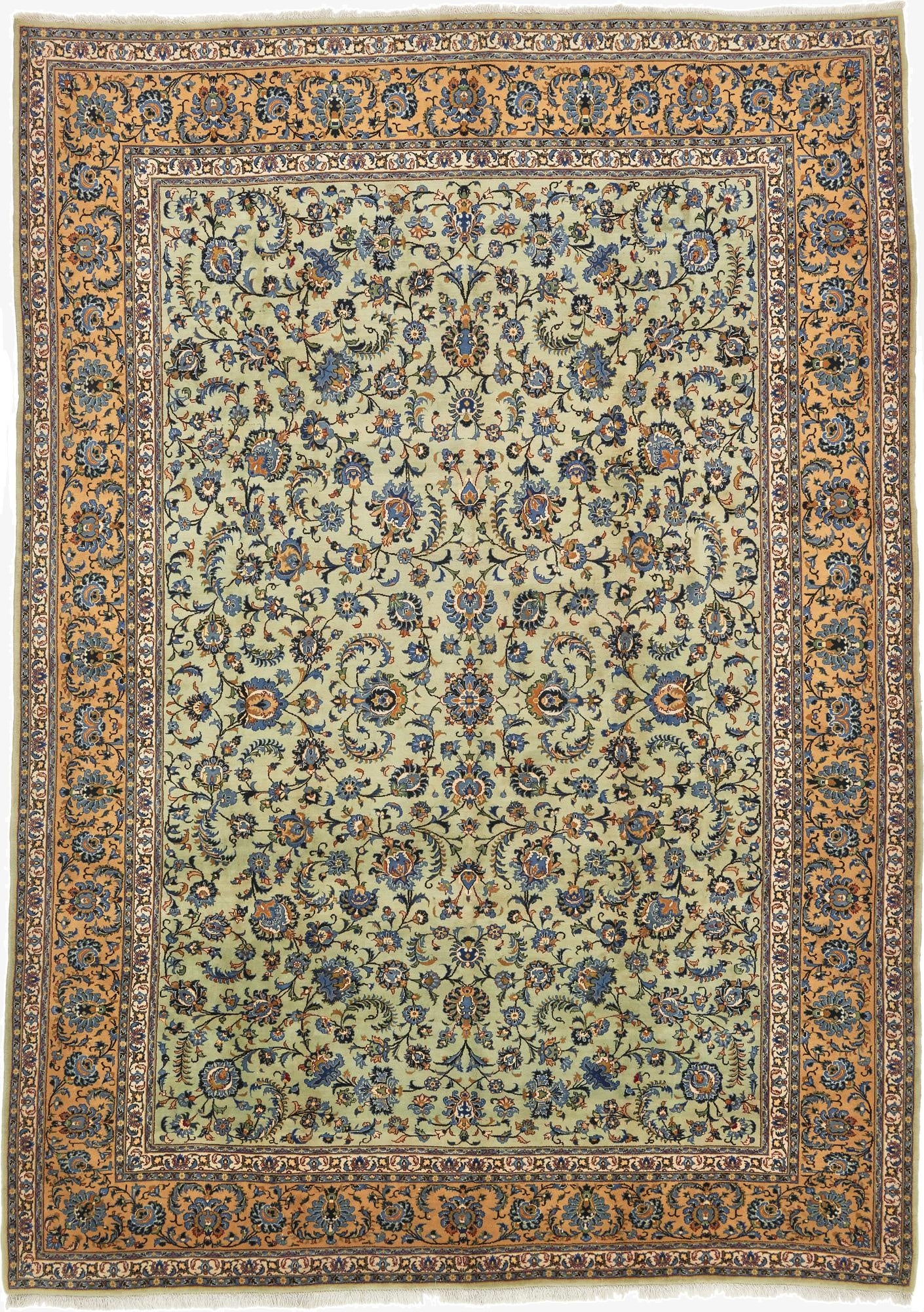 300cm x 420cm  Hand Knotted Kashan Persian Wool Rug
