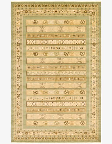 Light Green Kashkuli Gabbeh Rug