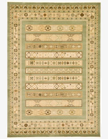 Light Green Kashkuli Gabbeh Rug