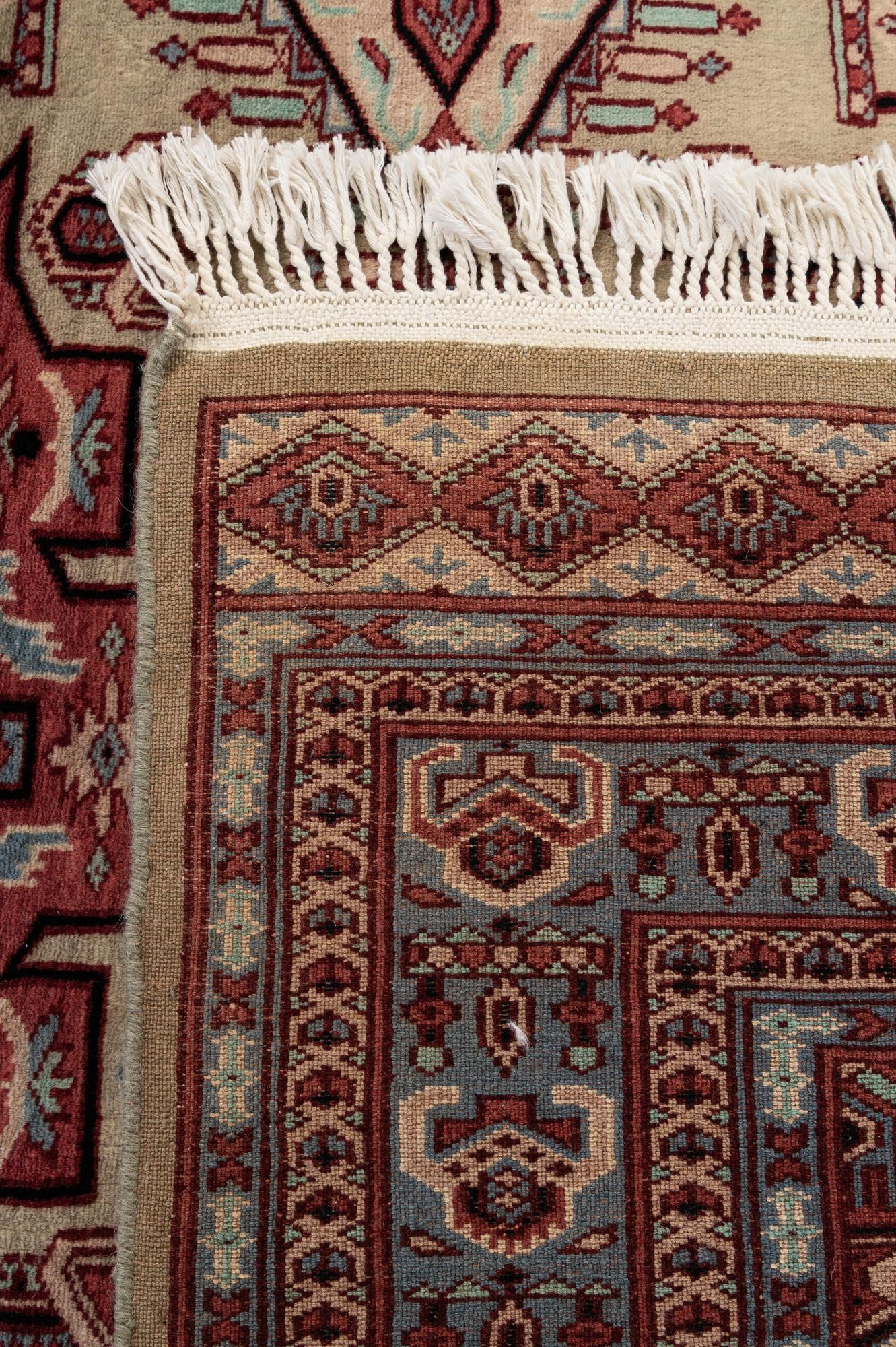 4' 3 x 6' 4 Hand Knotted Kazak Oriental Wool Rug