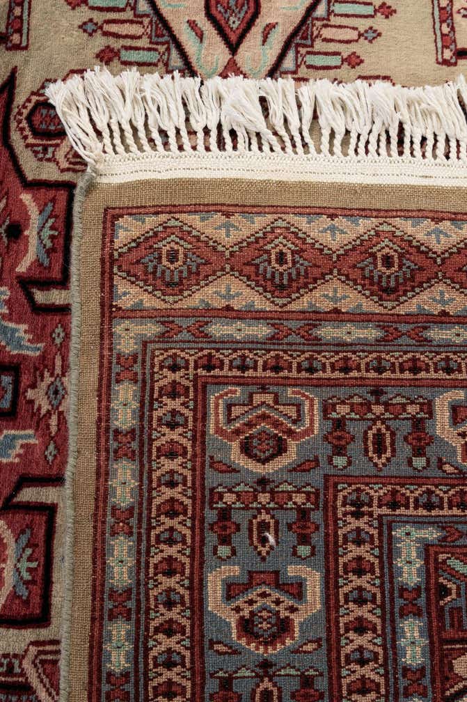 4' 3 x 6' 4 Hand Knotted Kazak Oriental Wool Rug