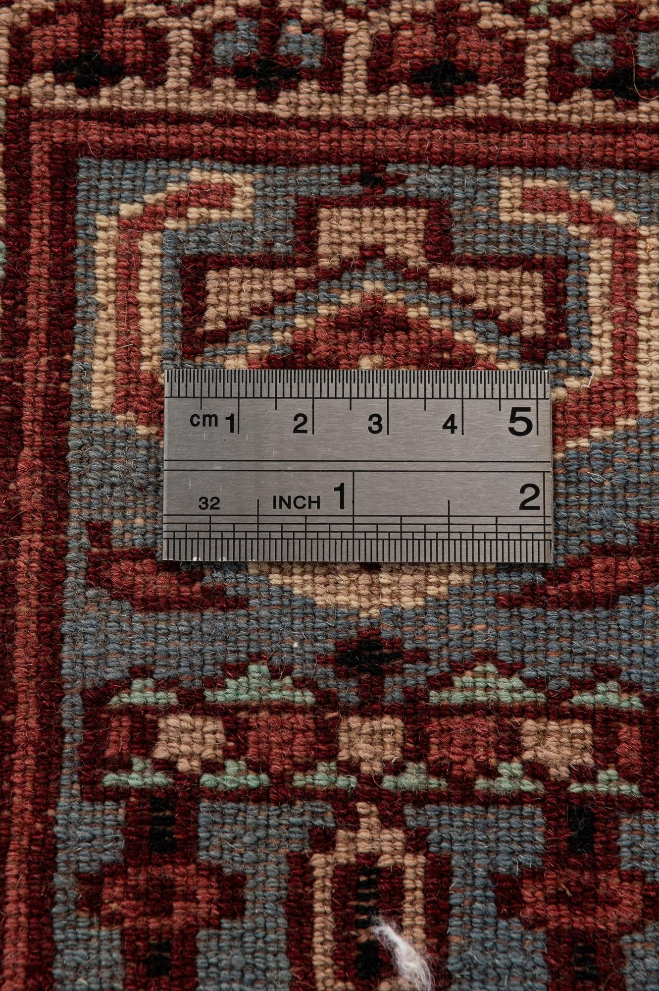 4' 3 x 6' 4 Hand Knotted Kazak Oriental Wool Rug
