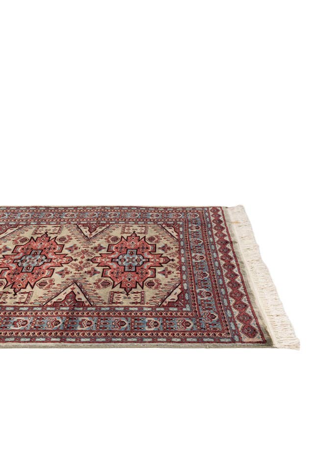 Detail image of 4' 3 x 6' 4 Hand Knotted Kazak Oriental Wool Rug