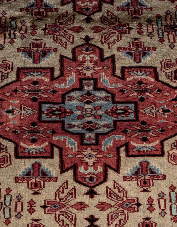 Detail image of 4' 3 x 6' 4  Hand Knotted Kazak Oriental Wool Rug