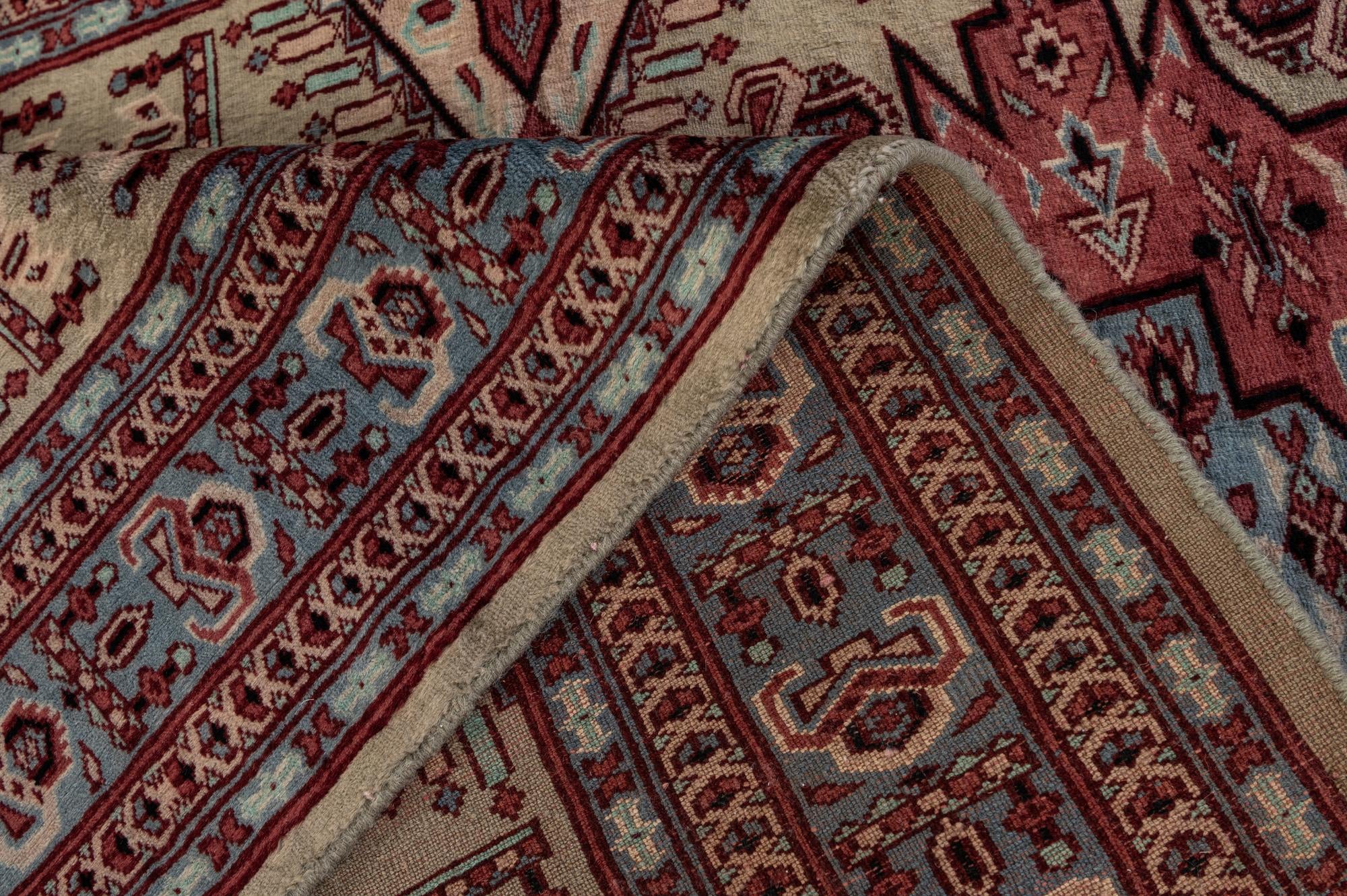4' 3 x 6' 4 Hand Knotted Kazak Oriental Wool Rug