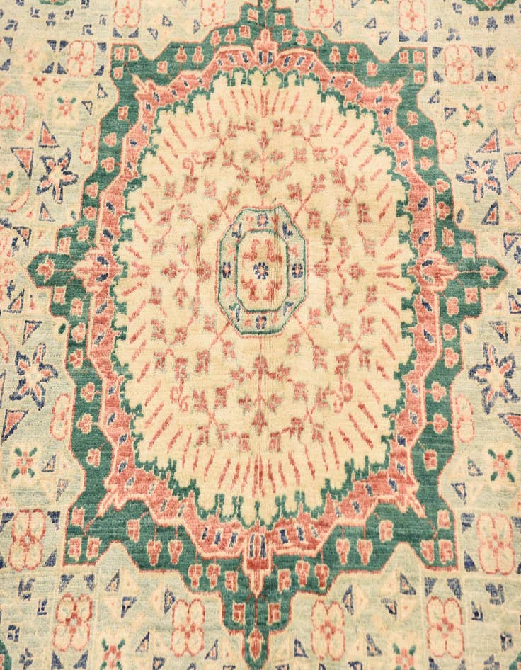 Detail image of 5' 8 x 8'  Hand Knotted Kazak Rug